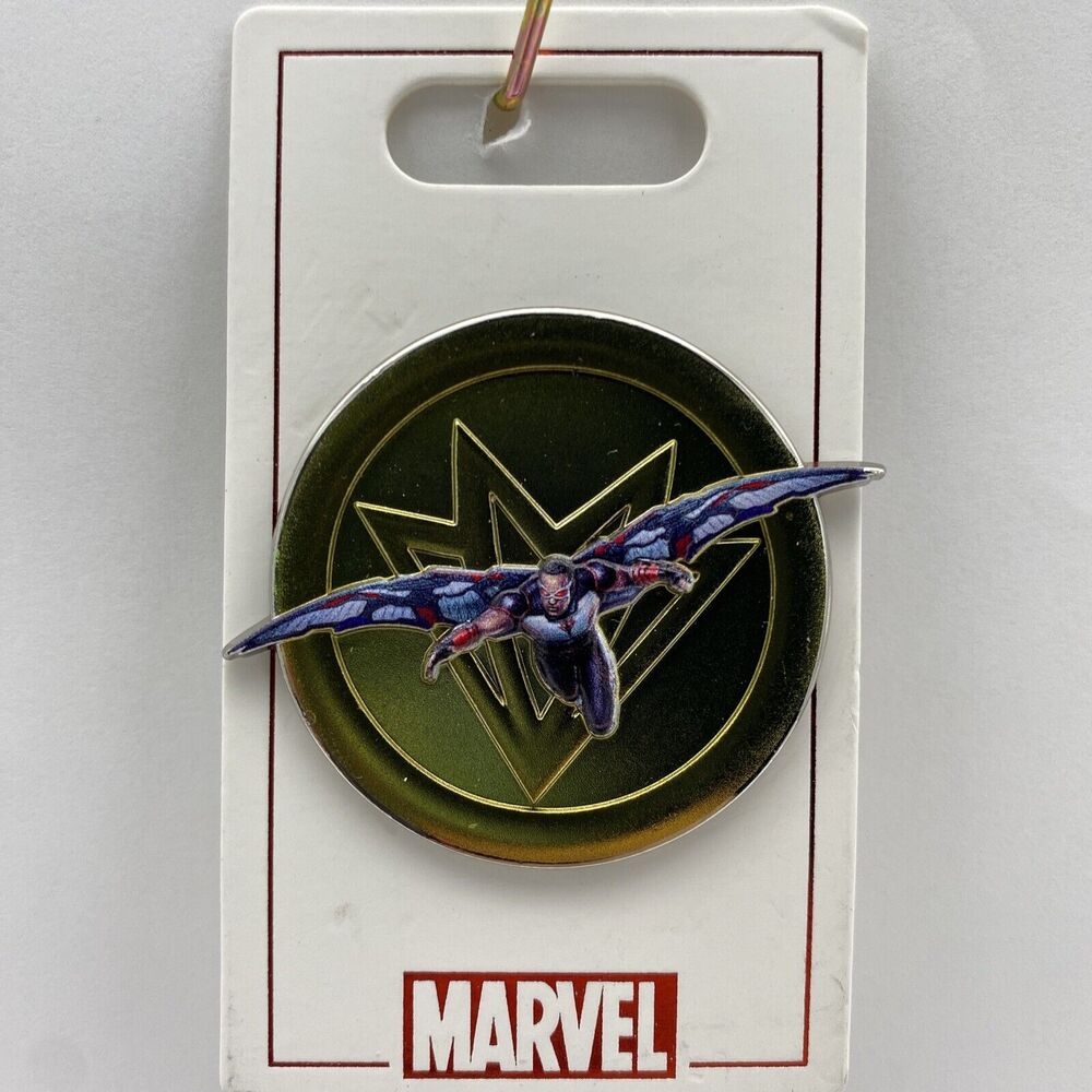 Disney Marvel Pin Avengers The Falcon Flying with Symbol Logo 3D Trading Pin